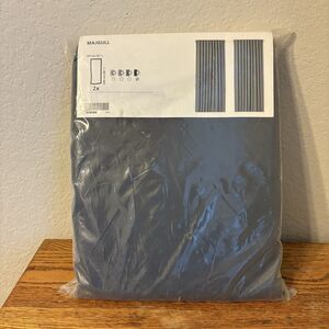 IKEA MAJGULL Room Darkening Curtains 57x98" Dark Gray New 504.178.12